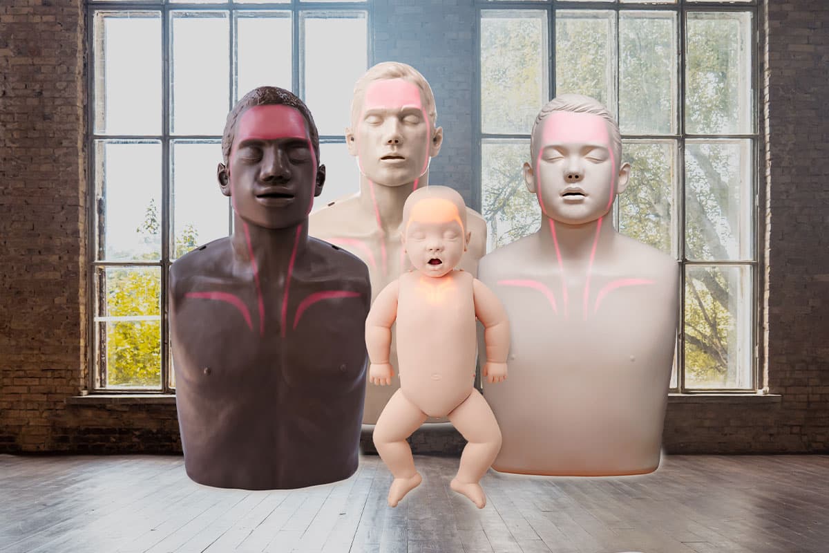 Brayden manikins for CPR training