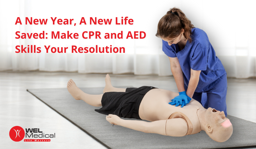 WEL Medical UK CPR Skills and AED training in the UK, Brayden ALS Full body manikin